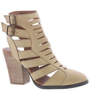 Free People Hayes cutout leather heeled bootie